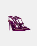 Stumped Heel Stiletto - Crimson